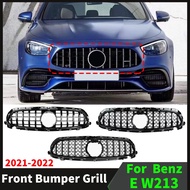 Front Inlet Grille Racing Hood Grill For Mercedes W213 Benz E 2021 2022 E260 E300 E350 E400 E450 Fac
