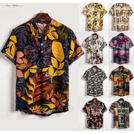 Kemeja Tema Retro Pop Yeh Yeh P. Ramlee 60an 70an Kemeja Retro Lelaki Kemeja Floral Shirt Loose Casu