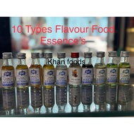 Food Essence Sac Pakistan 10 Flavoured Food Essence 25ML Biryani,White Kewra,Zafran,Vanilla,Pista,Ko