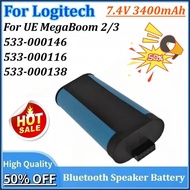 Newly upgraded 533-000146 533-000116/000138 7.4V 3400mAh Bluetooth Speaker Battery for Logitech S-00