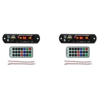 2X USB MP3 Module Bluetooth 12V MP3 WMA Decoder Board Audio Module FM AUX USB TF Radio for Car Remote Music Speaker