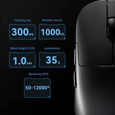 AJAZZ AJ179P MC Three Modes Geaming Mouse With RGB Magnetic Charging Base PAW3311 Esports Sensor 56g