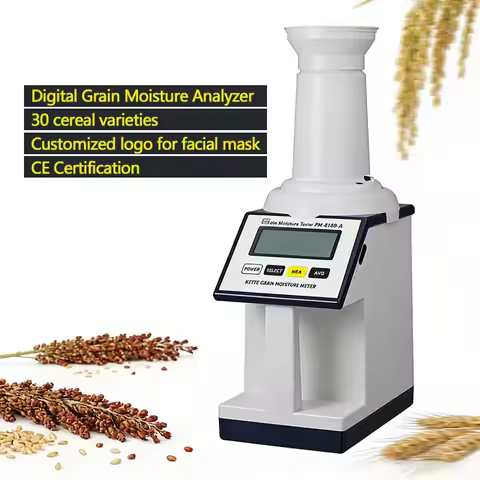 New Grain Moisture Tester for 30 Kinds Corn Wheat Soybeans Peanuts Cocoa Beans Pea 3%-40% Hygrometer