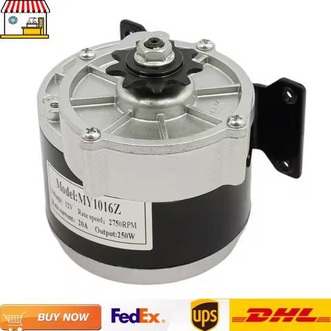 Reduced Gear Motor| 12V Brushed DC Motor| 250W 2750RPM Electric Gear Motor