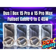 Box Gallery Box | Box Box | Box 15 Pro | 15 Pro Max (Fullset Cable C to C 45W)