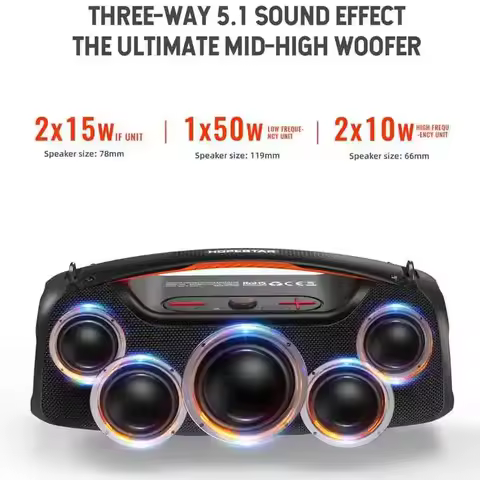 Hopestar A60 Professional Outdoor Party Speaker 100W Bass Powered Portable Subwoofer with Wireless C