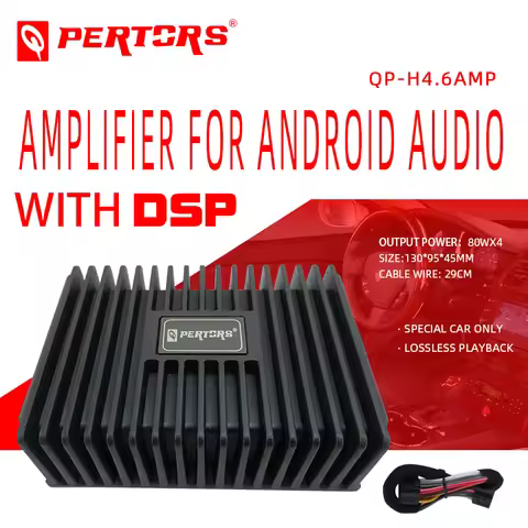 QPERTORS QP-H4.6AMP for Andrio Audio System Amplifier 4 Channel Car Audio