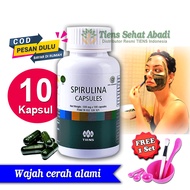 Masker TIENS Spirulina Herbal Pemutih Wajah - isi 10 Kapsul | Sabun pepaya | Sabun pepaya rdl | Sabu