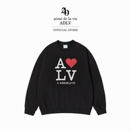 ADLV [acme de la vie] เสื้อแขนยาว รุ่น Love Adlv Sweatshirt Black (50021SLVSWU_F5BKXX)
