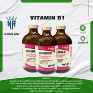 Vitamin B1 Injeksi Bimeda - Obat Lumpuh Ternak - Thiamin Hydraclorium 100 mg - Thiamin - Obat Lumpuh