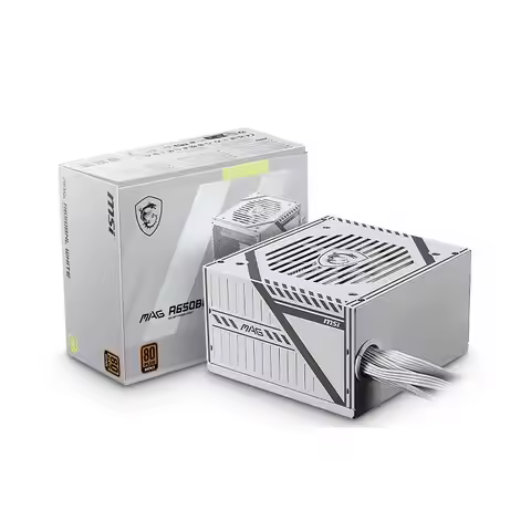 MSI MAG A650BNL White 650W 80 PLUS BRONZE Active PFC OCP / OVP / OPP /SCP / UVP Computer Power Suppl