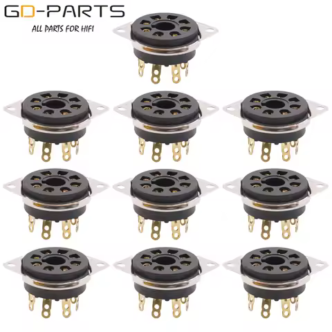 8Pin Octal Bakelite Vacuum Tube Socket Base For KT88 EL34 GZ34 KT66 6L6 274B 5U4G 5Z3P Chassis Mount