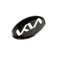 Auminium Kia KN logo phong cách tay lái xe trang trí tấm gắn logo sticker cho Kia K2 K3 K4 K5 K9 KX3