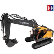 รถแม็คโคร  รถแบคโฮ รถบังคับVolvo Double Eagle E568-003  รถแมคโคร รถดัมพ์ สไตล์ Volvo รถบรรทุก 1/14 2