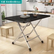 New in May!Folding Table Rental House Table Rental Household Dining Table Study Table Stall Portable Outdoor Dormitory D