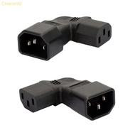 Crescent2 IEC C14 Plug Male Power Connector 3Pin IEC320 C14 Socket Computer Power Cable Adapter to I