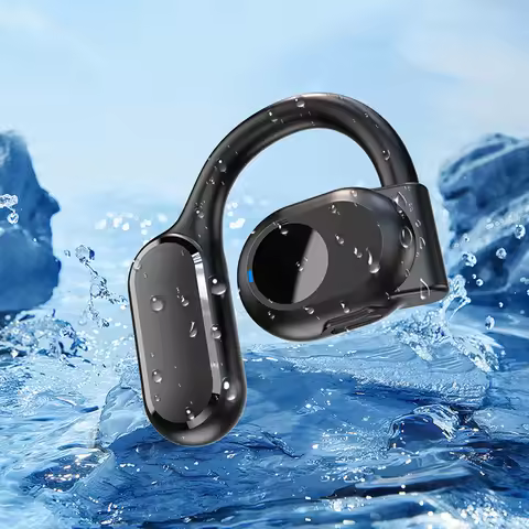 BY99 Mini Single Ear Headphones 200h Standby 10M Transmission Distance Business Headset IPX5 Waterpr