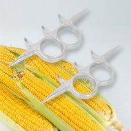 [lzdxwcke3pu] 2 Pieces Aluminum Remover Corn Peeling Cutter Quick Peeling Convenient Practical Kitch