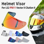 Helmet Visor For LS2 FF811 Vector II Citation II Helmet Lens Anti-Fog Anti-Scratch Anti-UV Motorcycl