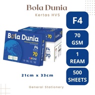 Globe Paper HVS F4 70 Gsm Photo Paper/ HVS F4 70 Gsm Globe Brand 1 Ream/