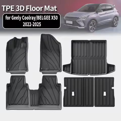 for Geely Coolray BELGEE X50 2022 2023 2024 2025 LHD Eco-Friendly TPE Car Floor & Trunk Mats, Non-Sl