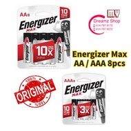 [100% Original] Energizer Max AA & AAA Battery 8PC