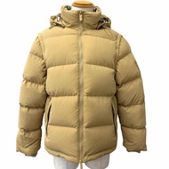 成色極佳 □ BURBERRY 8097944 部分 Nova 格紋圖案雙向可拆卸袖羽絨服 米色 S 碼 正品 男款
