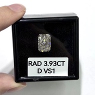 抵❗️IGI 培育鑽石 Lab Grown Diamond  3.93ct  VS1/ Radiant Cut 雷地恩切 CVD