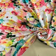 Zahra crepe chiffon fabric with abstract motif ceruti fabric/