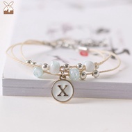 【CH】Christmas Gift Ideas Ceramic Jewelry Simple Letter Bracelets
