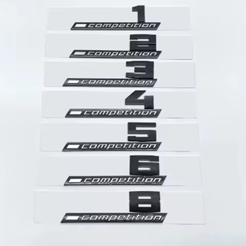 3D ABS COMPETITION Car Trunk Badge Emblem Thunder Edition Sticker For BMW M1 M2 M3 M4 M5 M6 M7 M8 X1