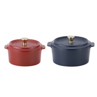 NEOFLam 耐用富林 Khan系列 耐高溫陶瓷鍋具2件組  紅色 16cm+藍色 18cm  1組