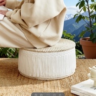 FREE ShippingWindSing Rattan Floor Chair Handmade Straw Futon Meditation Cushions Round Stool Home L