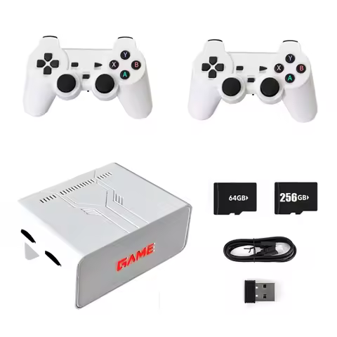 ABGI-Y7 Video Game Console 64G+256G 12000 Games Retro Handheld Game Console Wireless TV Game Player 