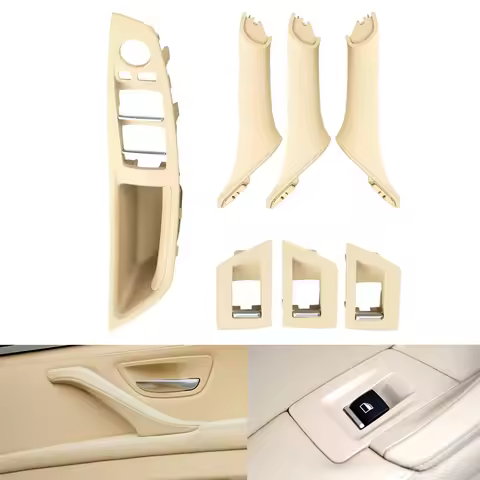 Beige Black Gray Oyster Car Interior Door Pull Handle Set For BMW 5 Series F10 F11 523i 525i 528i 53