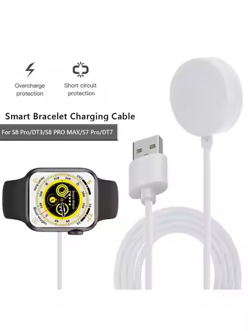 Magnetic Charging Cable for Watch 7 9 S8 S9 WS7Pro T500 Pro Max N8 HW8 Ultral X8 SE GS7 PRO MAX DT30