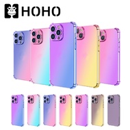 JM Rainbow Clear Case For iPhone Use 6 7 8 Plus + SE X XR XS Max TPU Soft Gradient