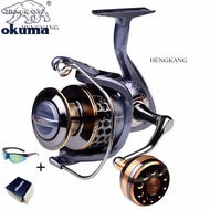 รอกตกปลาโลหะ OKUMA ของแท้น้ำเค็มน้ำจืดรอกสปินนิ่งเหมาะสำหรับปลาทุกสายพันธุ์ Hengkang01-Cb