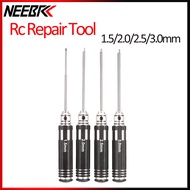 NEEBRC RC Hex Driver Set Hex Allen Screwdriver Kit 1.5/2.0/2.5/3.0mm Metal RC Hexagon Wrench Repair 