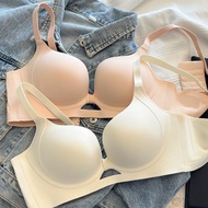 Women's Push Up Bra Comfortable Seamless Underwear Small Chest Gathered Wireless Lingerie 32-38AB Si