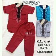 Koko Children Embroidery Set Koko Pants Children Ages 4-7/Koko Kurta Boys