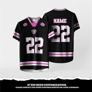 Jersey Custom Name And Number Jersey Black Pink / Jersey Vintage / COQUETTE RIBBON / Jersey Oversize
