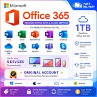 Lifetime Microsoft Office 365 1TB OneDrive Word Excel PowerPoint Cross Platform