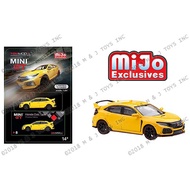 Mini GT x MiJo Exclusives Honda Civic Type R (FK8) (8 Phoenix Yellow)