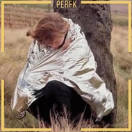 [Perfk] 5Pcs Emergency Blankets Space Blanket for Hiking Camping Gear Survival Gear