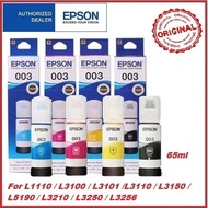 ORIGINAL EPSON 003 V100 BLACK 65ML REFIL INK TANK INK. FOR PRINTER L110 L3100 L3110 L3150