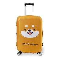[ARTBOX OFFICIAL] SHIBA Face Travel Luggage Cover Suitcase Protection