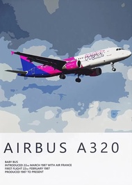 Airbus A320 A380 A350 A319 Aviation Aircraft Posters and Prints Canvas Painting Wall Art Picture for