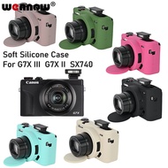 G7X3 G7X2 SX740 Silicone Armor Skin Case Camera Bag Body Cover Protective Casing for Canon Powershot