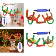 [Gamchiano] Inflatable Reindeer Toss Game, Christmas Party Games Adults Fun Games, Family Games for 